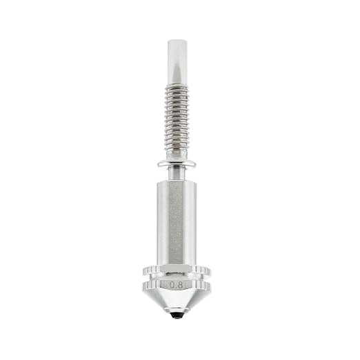 Rapid Change Diamond PCD Nozzle 0.8mm for E3D Revo HotEnd, Exceptional Hardness, Excellent Thermal Conductivity