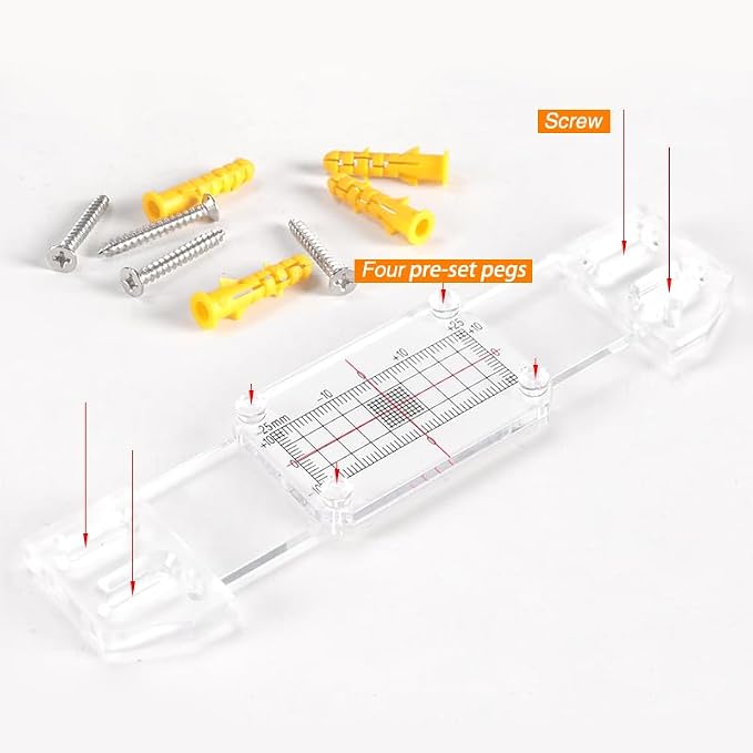 Crack Monitoring Record, Plus Tell Tale Corner Crack Monitor for The Standard Crack and Corner Tell Tale Record (5PCS)