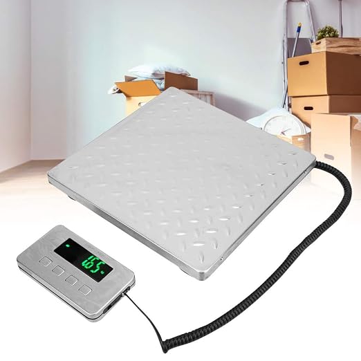440lb Heavy Duty Digital Shipping Postal Scale, Double Range Express Luggage Baggage Weighing Electronic Scale with Stainless Steel Large, Post Office Postal Scale and Luggage