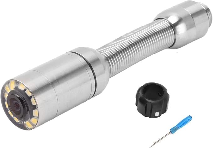 Sewer Inspection Camera Pipe Drain Endoscope 0.9inch/23mm IP68 with 12 LED Lights Professional