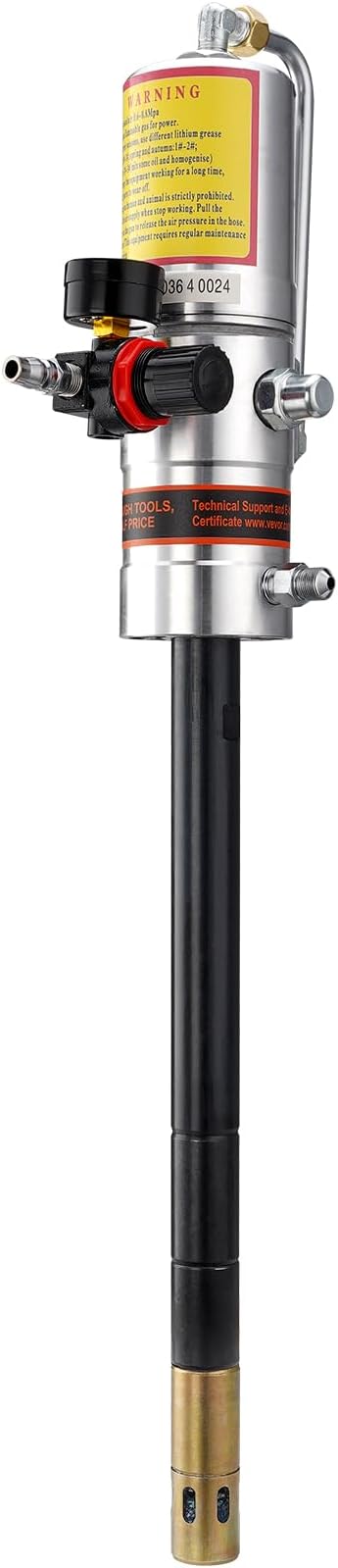 VEVOR Grease Pump, Air Grease Pump with 13 ft High Pressure Hose and Grease Gun, Pneumatic Grease Pump, Portable Lubrication Grease Pump with 360° Swivel Grease Gun Head