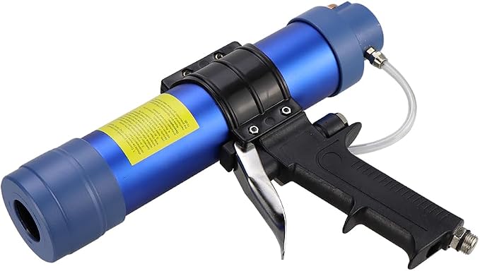 Air Sealant Gun 10 oz/310 ml,Pneumatic Caulking Gun,Silicon Sealant Nozzle Glass Rubber Grout Construction,Applicator Glass Gluing Tool