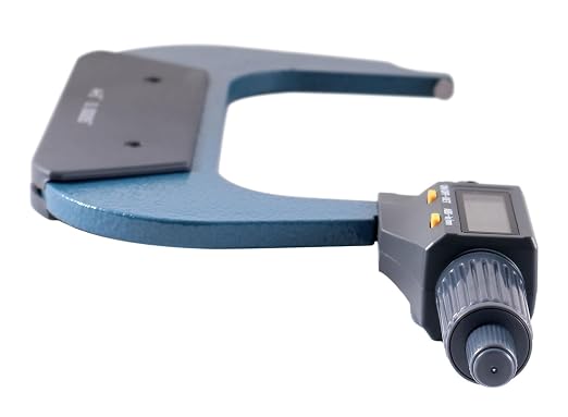 Accusize Industrial Tools 4-5''/100-125 mm by 0.00005''/0.001 mm 2 Keys Electronic Digital Outside Micrometer, Metric/Imperial, Md71-0005 | 2-Key Electronic Digital, Carbide-Tipped, Data Output, 0.00005 in Resolution