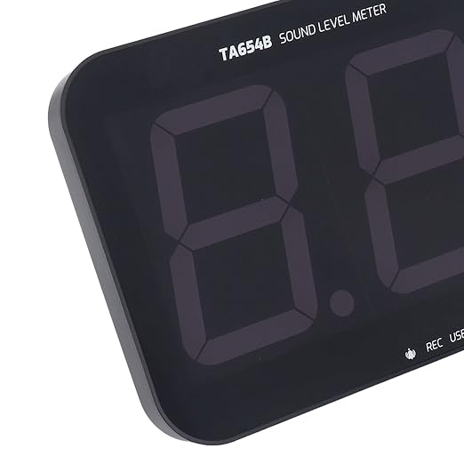 Sound Decibel Meter, 2. 4G 13 Inch LED Temperature Humidity Time Display Sound Levels Meter Sound Level Meter Noise Meter Decibel Meter Sound Levels Reader DB Meter for Home