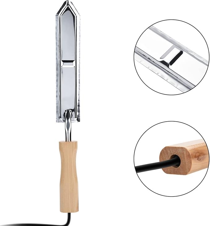 GLOGLOW Beekeeper Honey Tool, Electric Uncapping Knife Honey Cutter Scraper Bee Extractor Beekeeping Tools Honeycomb Cutter Honey Cutting Knife