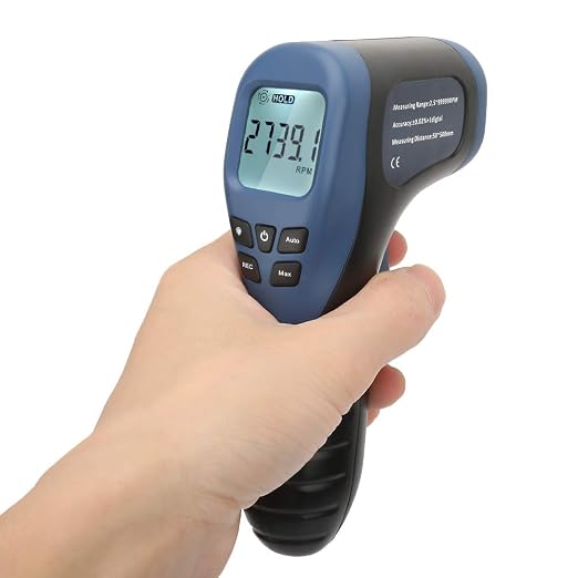 Infrared RPM Meter,RPM Meter Handheld Tachometer for Small Engines Contagiri+Digitale TL900 Digital Tachometer Meter Non Contact RPM Tachometer Speed Gauge Tester