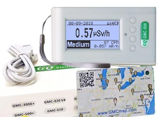 GQ GMC-500+ Plus Geiger Counter Nuclear Radiation Detector Dosimeter Dual Tube Data Logging