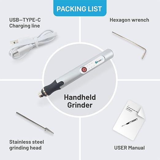 Mini Tissue Grinder with 3 Speed Levels 5000/10000/18000rpm, Handheld Micro Homogenizer Capacity 2ml,Grinding Micro Tissue for homogenization