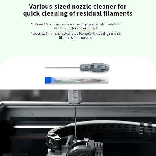 Creality 3D Printer Tool Kit, 74 Pcs in 1 3D Printing Tool Kit Includes Deburring Tool, Nozzle Cleaning Kit, Screwdriver Kit, Removal/Assembly Tools, 3D Printer Tool Wrap Kit Pro for All Printers