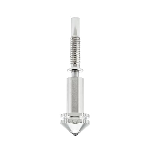 Rapid Change Tungsten Carbide Nozzle 0.8mm for E3D Revo HotEnd, Less Brittle, High Thermal Conductivity Abrasion Resistance for Precision Additive Manufacturing