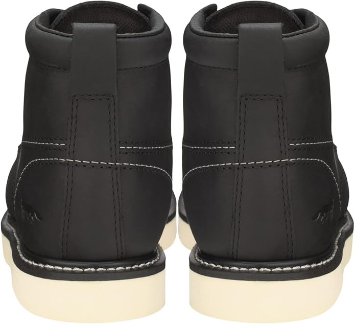 Golden Fox Work Boots 6" Men's Moc Toe Wedge Comfortable Boot for Construction