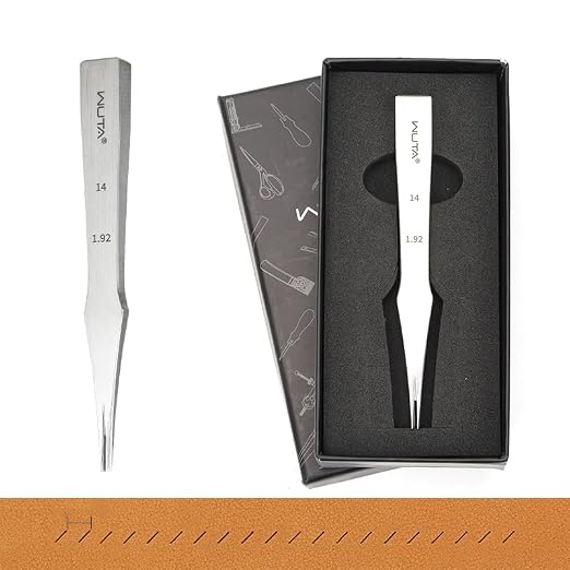 WUTA Leather Chisel All-Polished Die-Steel Puncher French Style Pricking Iron Sharp Leather Punching Tool Kits