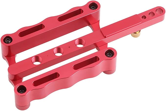 Joywayus Self Centering Dowelling Jig, Metric Standard 6/8/10mm Dowels Jig Accessories, Wood Dowel Hole Drilling Guide Woodworking Positioner Locator Update Wavy