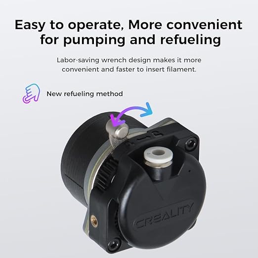 Creality K1/K1 Max/K1C/K1 SE Extruder with Motor, Official Upgraded K1 Extrusion Kit Direct Drive Extruder Dual Gear Smooth Feeding High Speed Printing Extruder for K1 SE/Ender 3 V3 Plus 3D Printer