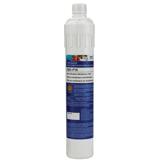 Watts Premier H2O-F15 Pure H2O UF (Ultra Filtration) Membrane Filter Replacement for H2O-DWUF300 Under Counter Water Filtration Systems, Push Button Design