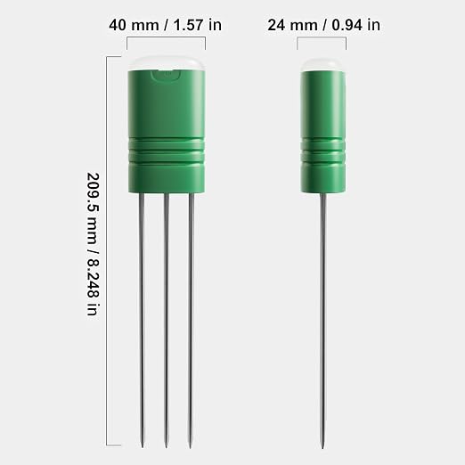 Upgraded Plant Soil Moisture Meter with 230ft RF Wireless Waterproof & LCD Display for Moisture,Temp,Sunlight,Time,Ideal for Garden, Farm, Lawn Care-Outdoor (2 Sensor)