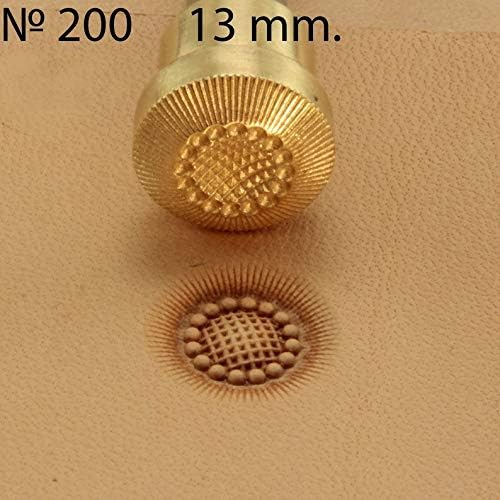 DandS ltd Leather Stamp Tool, Flower center, Professional Steel Craft Tool for Leatherworking, Embossing, Carving & Stamping Leather Projects, Belts, Wallets & DIY Projects Compatible with Mallet #200