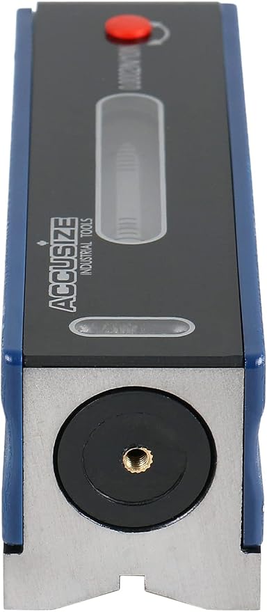 Accusize Industrial Tools 6 inch Master Precision Level in Fitted Box, Accuracy 0.0002''/10'', S908-C684 | Accuracy 0.0002"/10", V-Groove Base, Cross Test Vial, Insulating Grip, Cast Iron
