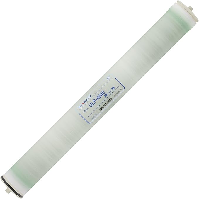 Max Water ULP-4040 Reverse Osmosis 4" x 40" RO Membrane, 2600 GPD For Water Purification Desalination Commercial, Industrial, Agricultural