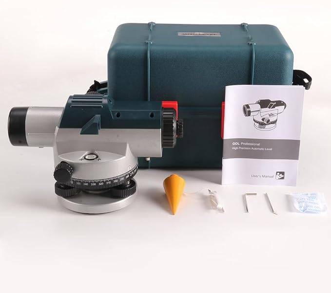 32x Automatic Transit Level AL32 Power Automatic Optical Level Auto Level | Self-Leveling Tool for Builders & Contractors | Excellent Accuracy | Water-resistant Measuring Instruments