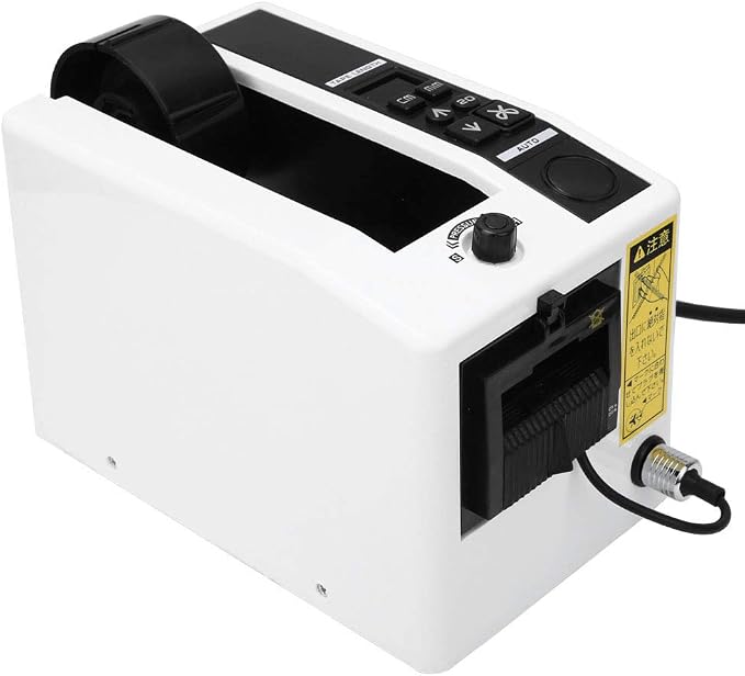 Auto Tape Dispenser, Automatic Electric Tape Cutter Ribbon Cutting Machine for Various Adhesive Tape(US Plug 110V)