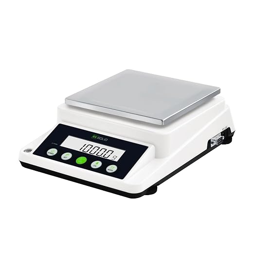 U.S. Solid Precision Balance, 3100g x 0.1g Digital Analytical Lab Scale with RS232 Interface for Data Export, Piece Counting, g, gn, oz, ct, for Science & Industry