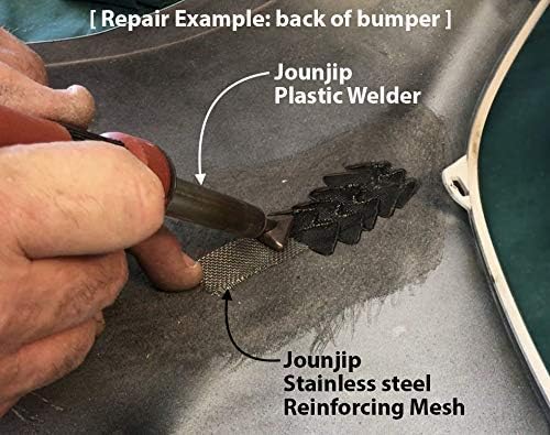 JOUNJIP Standard Plastic Welding Kit- UL Certified Welder 80W- Professional Grade Plastic Repair Kit for Automotive Car Bumper, Kayak, Tank Repair