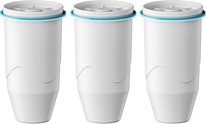 Replacement for Zero Water Pitchers and Dispenser ZR-001 ZR-004 ZP-006 ZR-017, Five-Stage Filter System, Reduce Lead, Chromium, PFOA/PFOS by GAMOTH, 3 Count