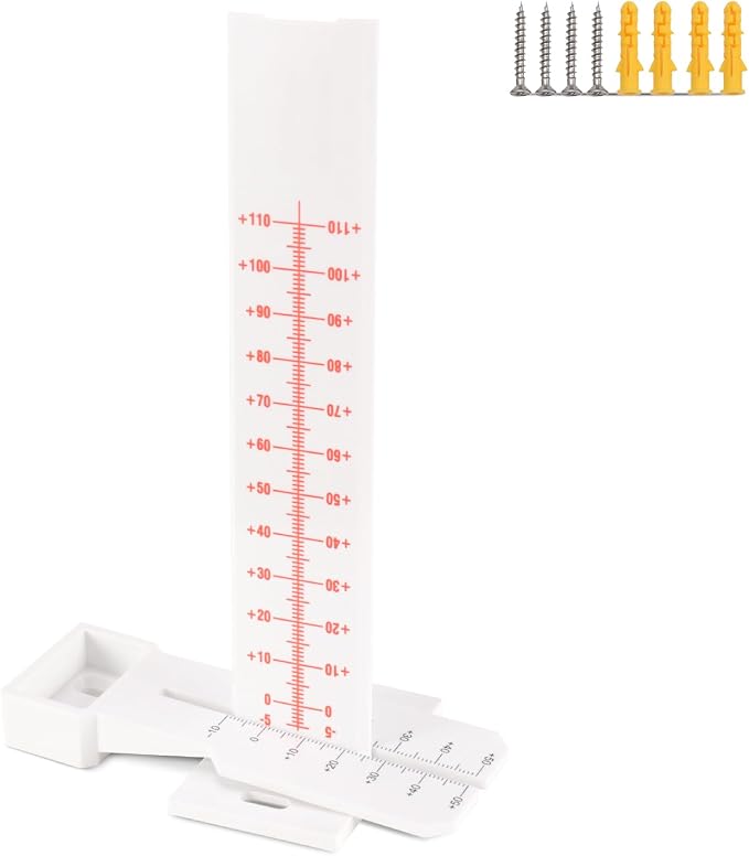 Crack Monitor, Crack Monitoring Gauge, Crack Gauge – Measuring Tool for Concrete Wall Deformation, Brick Crack, Foundation Monitoring – Durable ABS, Waterproof & Sun-Protected(1PCS)