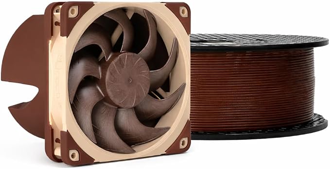 Prusament Premium PLA Noctua Brown 1.75mm 1kg 3D Printer Filament | PLA filament with ±0.02 mm precision, low warping, and reliable, tangle-free printing for beginners and professionals.