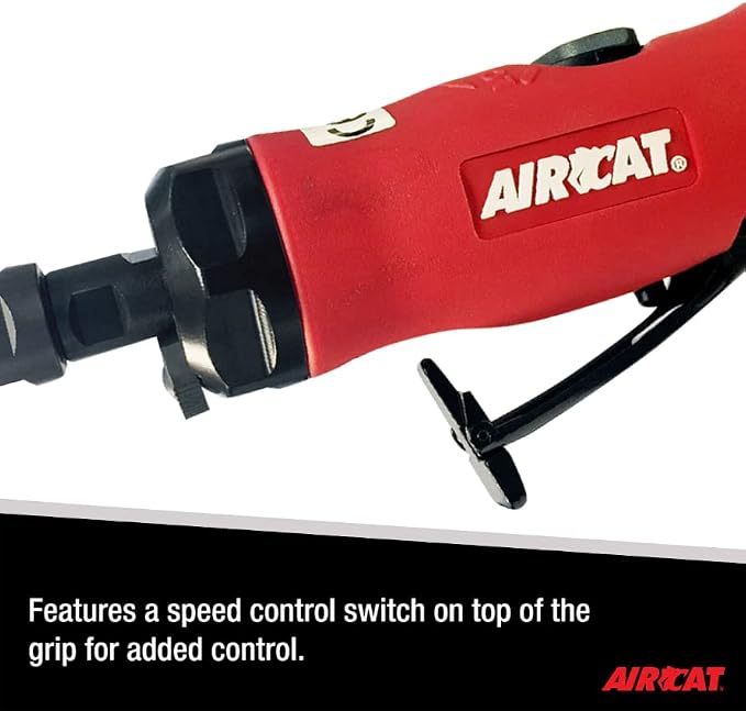 AIRCAT Pneumatic Tools 6285: .75 HP Straight Die Grinder with Spindle Lock 20,000 RPM