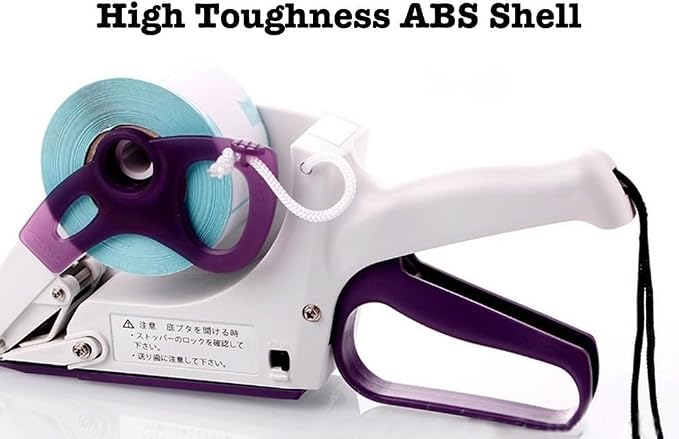 Generic Manual Label Applicator, Portable Handheld Barcode Sticker Gun, Flat Round Bottle Labeling Machine, for 1” 3” Label Roll Core, 11.2*4.4*3.7in