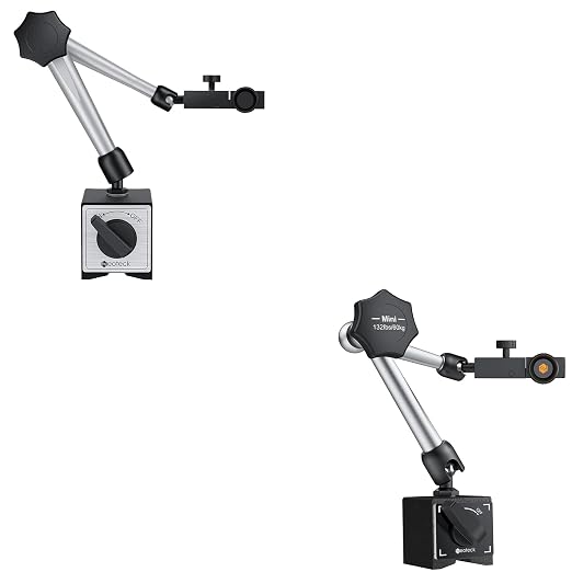Neoteck 176lbs/80kg Magnetic Base Stand + 132lbs/60kg Magnetic Base Stand
