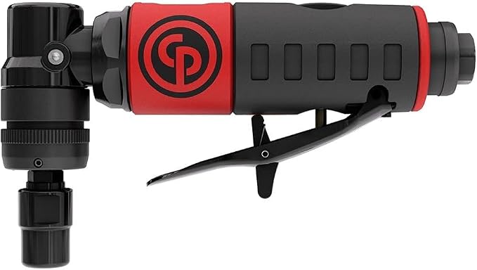 Chicago Pneumatic CP7406 - Air Angle Die Grinder Tool, Welder, Woodworking, Automotive Car Detailing, Stainless Steel Polisher, Heavy Duty, 1/4 Inch (6 mm), 0.34 HP / 250 W, 23000 RPM