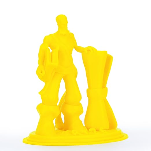 ZIRO PLA Filament 1.75mm,3D Printer Filament PLA PRO Basic Color Series 1.75MM 1KG(2.2lbs), Dimensional Accuracy +/- 0.03mm,Yellow