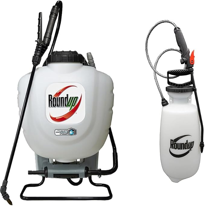 Roundup 190327 4 Gallon No Leak Pump Backpack Sprayer and 190260 2 Gallon Lawn and Garden Sprayer Bundle