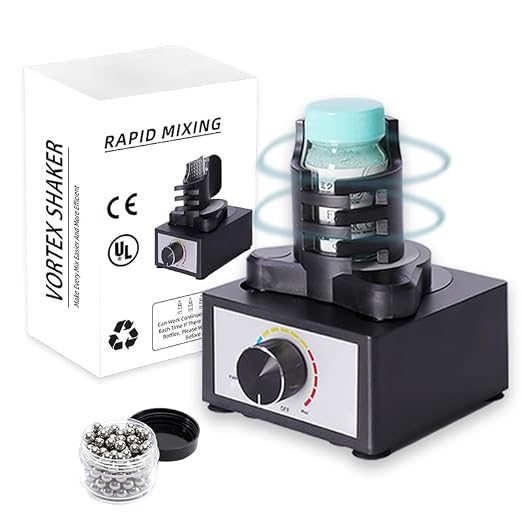 2400RPM Vortex Mixer Model Paint Shaker Mix Up to 100ML Adjustable Speed for Hobby Acrylic Paints,Nail Polish,Pigment,Eyelash Glue Adhesives,Testing Tubes