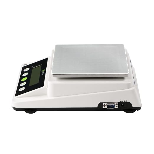 U.S. Solid Precision Balance, 6100g x 0.1g Digital Analytical Lab Scale with RS232 Interface for Data Export, Piece Counting, g, gn, oz, ct, for Science & Industry