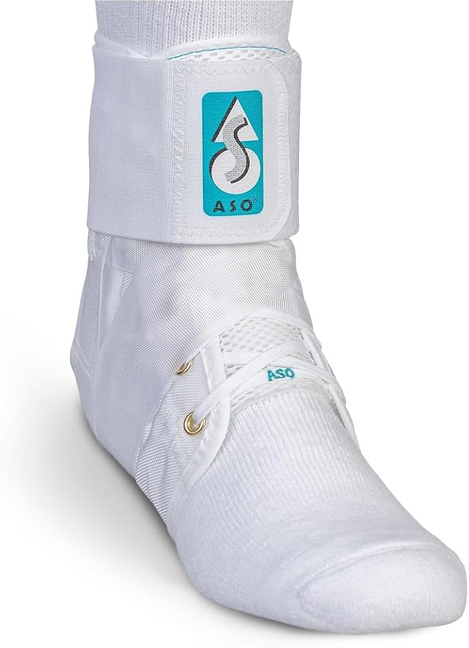 Med Spec ASO Ankle Stabilizer - Lace Up Ankle Brace for Sprained Ankle and Peroneal Tendonitis, Orthopedic Ankle Support for Men, Women, Adults, Teens and Kids, Sports Injury Recovery