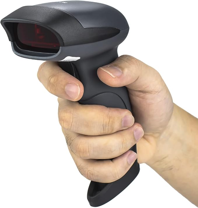 NETUM USB Laser Barcode Scanner, Handheld 1D Wired Bar Code Scanner Scanning UPC EAN Reader Gun Retails for Supermarket, Convenience Store, Warehouse - NT-M1