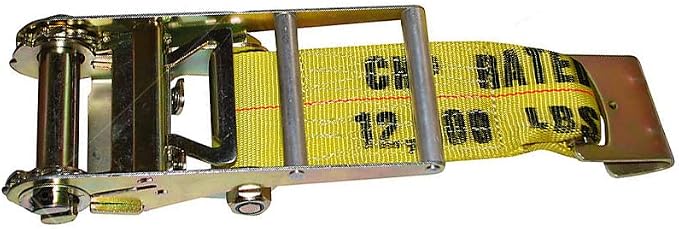 Mytee Products 10 Pack 4" Ratchet with 11" Flat Hook (No Strap) - Zinc-Coated Replacement Ratchet Only for 4 Inch Winch Straps - 5400 lbs WLL DOT Compliant Tie Down Accessory for Flatbed Trailer Cargo