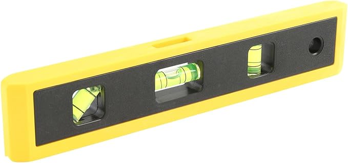 Torpedo Level 9-Inch, Small Level Made in USA, For Flat and Curved Surfaces