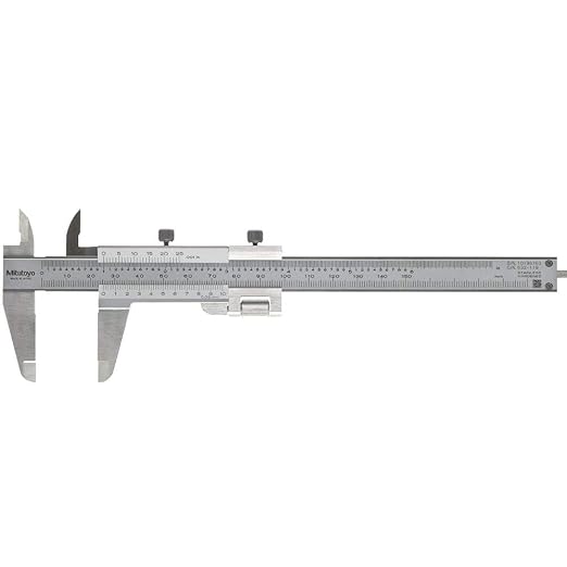 Mitutoyo 532-120 Vernier Caliper, Stainless Steel, Inch/Metric, 0-7" Range, +/-0.0011" Accuracy, 0.001" Resolution | Stainless Steel