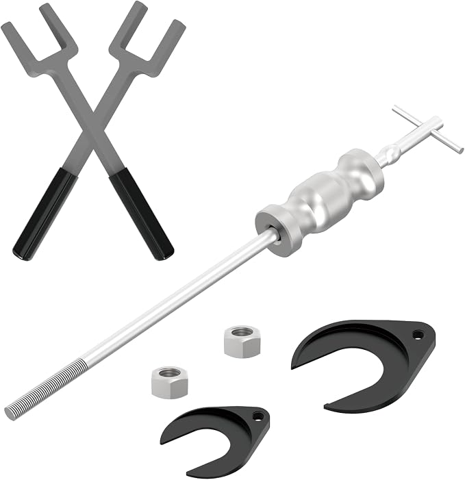 Universal CV Axle Removal Tool Set with Inner CV Axle Puller Tool and CV Joint Puller Propshaft Separator Tool and 3.75 inch CV Axle Shaft Puller Tool ﻿ (QP-CV-4-in-1)