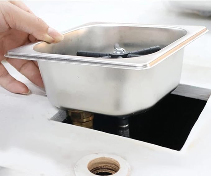 Glass Rinser, Square Stainless Steel Automatic Cup Washer Cleaner Quick Rinser Kitchen Sink Accessories for Bar Pub Restaurant Coffee Shop Hotel Silver