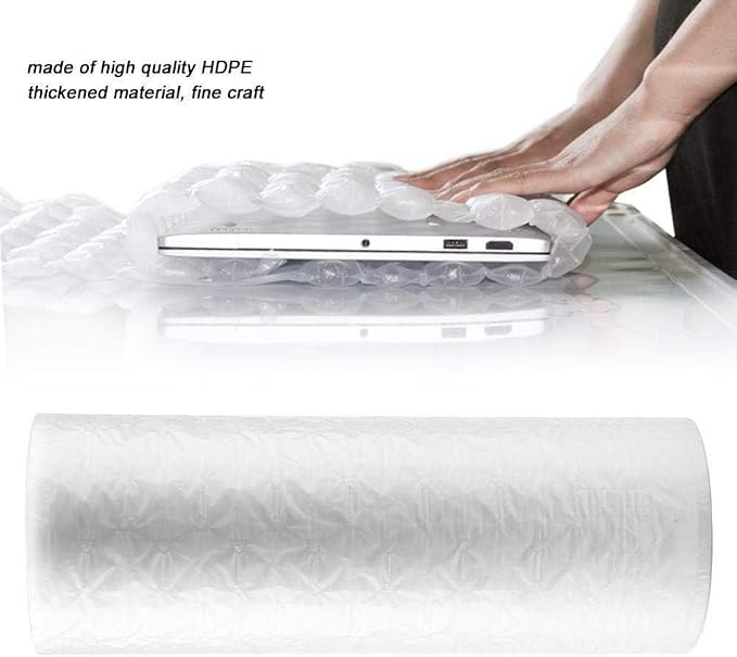 Printfinish Inflatable Air Cushion Wrap Roll - Bubble Wrap Film Refill for Packing, Shipping & Moving - Air Pillow Film - Perforated Void Fill Cushioning Bags - 985 Ft, 16" x 13" x 2" Core (Bubble)