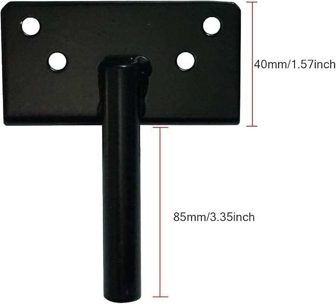 Self-Locking Gate Latch Heavy Duty Post Mount Automatic Gravity Lever Wood/PVC Fence Gate Lock with Fasteners Hardware,for Secure Pool |Yard | Garden, Steel,Black