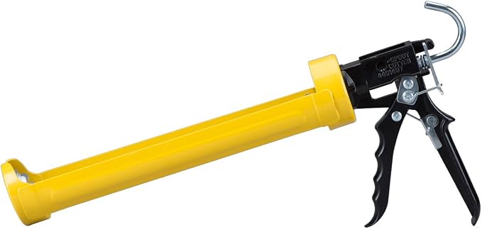 Dripless Si500 Contractor Grade Heavy Duty Caulking Gun | Dripless Caulk Gun for Mid- to High-Viscosity Materials | 29 oz Cartridge Capacity | Reinforced Revolving Frame | 18:1 Thrust Ratio