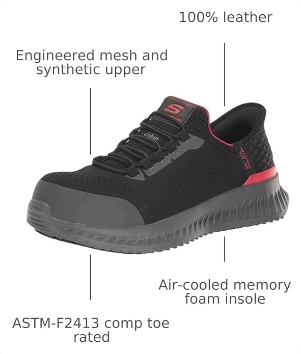 Skechers Men's Hands Free Slip-ins Tilido Fletchit Comp Toe