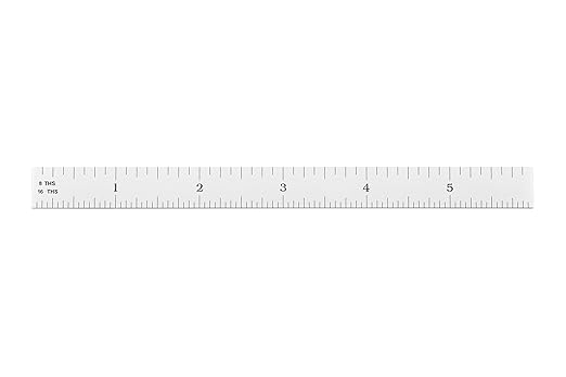 PEC Tools 6" Metal Ruler, Flexible Stainless Steel, 4R Graduation, Trusted by Professionals, Made in USA